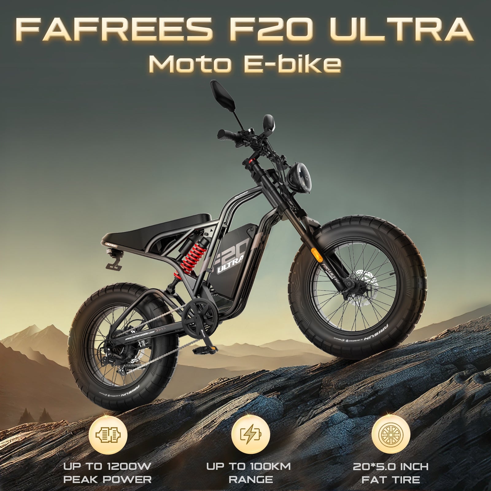 FAFREES .electric bicycle、electric bike、e-bike、motorized bicycle、power-assisted bicycle ,All Terrain Electric Bike,Off-road electric bikes,fat tires